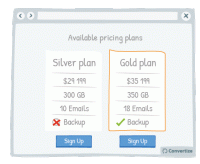 A/B Testing Idea #140 - Convey movement by adding an arrow to your